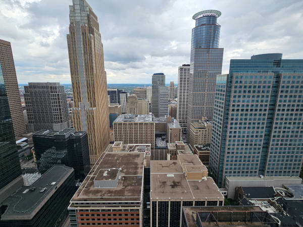 Downtown photo of Minneapolis taken from the top of the Foshay tower